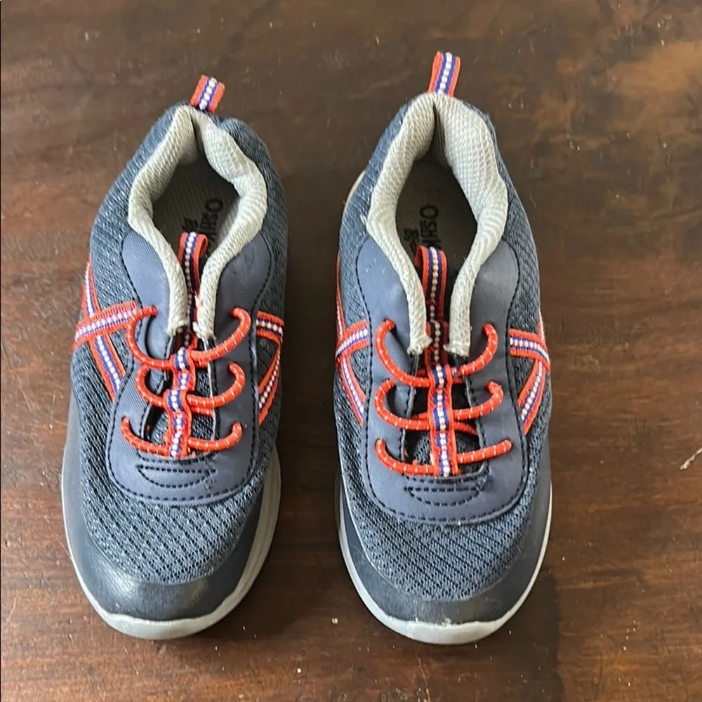 OshKosh B'gosh Blue and Red Sneakers with Breathable Mesh